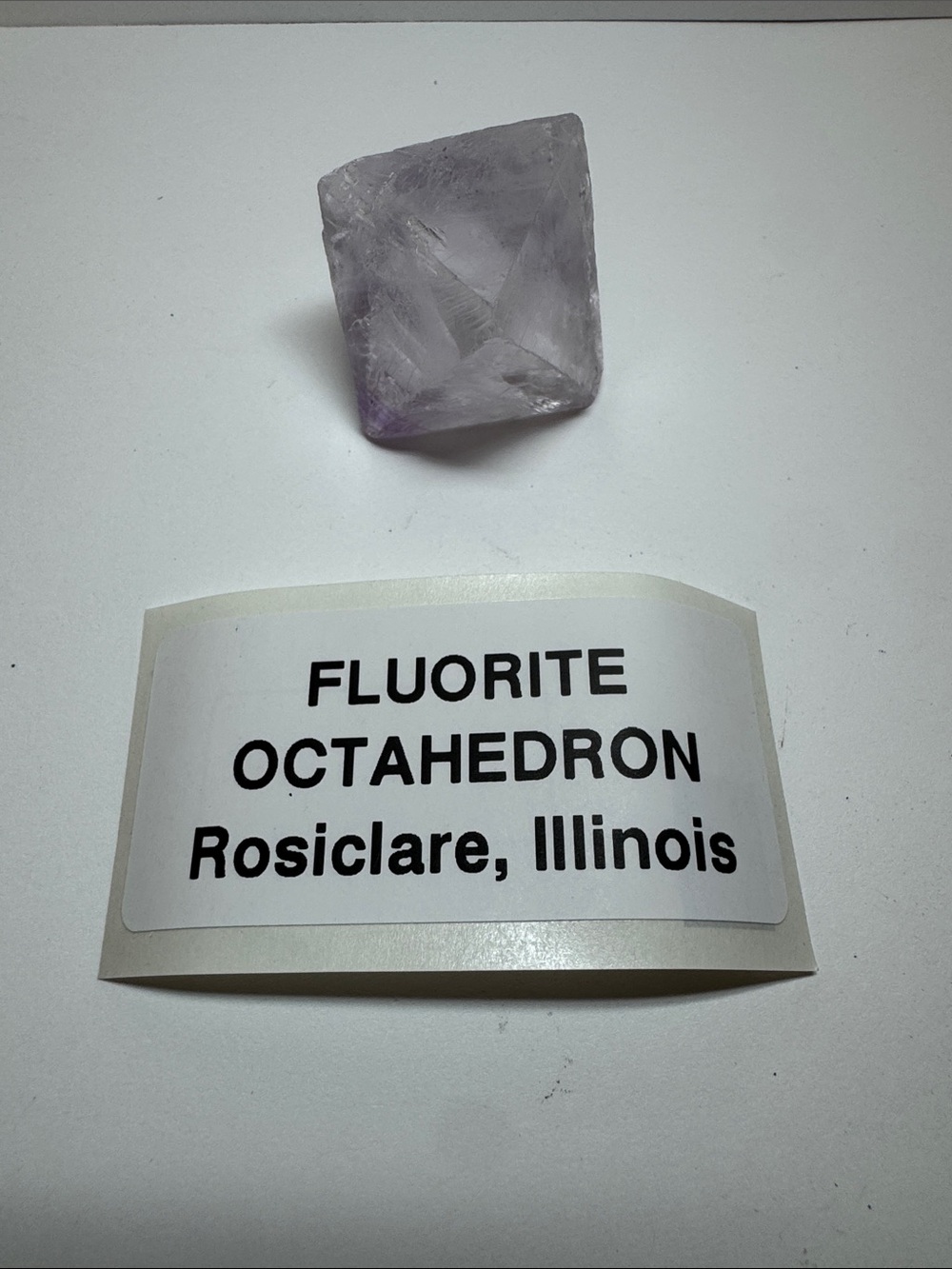 Purple mineral crystal: Fluorite